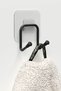 Adhesive 2 Pieces Double Hook Bathroom Kitchen Hanger Metal Hanger Wall Hanger Organizer - 5