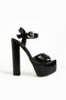 Shoes 7-9600 16cm Platform Black Patent Leather Shoes - 5