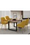Dec 136 BLK Wooden Dining Table Loop-Leg, 4-Seater-120cm, Tobacco Halifax Oak Finish - 3