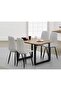 Dec 136 BLK Wooden Dining Table Loop-Leg, 4-Seater-120cm, Tobacco Halifax Oak Finish - 4