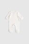 2-Piece Organic Cotton Blue Jumpsuit Set with Gloves and Booties - 6