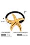Gold Starfish Rubber Buckle - 2