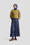 Knitted Line Effect Sweater 24K3616 Green - 2