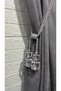 Curtain Accessory 4 Cubes with Stones Modern Bracol Curtain Tieback 1 Piece Cornice Installation Kit