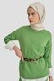 طقم تريكو أساسي 24KD4222 أخضر مائي - 4