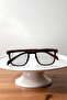 Vero Unisex Leopard Square Frame Blue Block Transparent Glass Glasses - 3