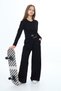 Girl's 100% Cotton Cropled Long Sleeve Bottom-Top Set - 4