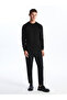 Crew Neck Long Sleeve Men's Knitwear Sweater - 3