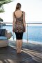 Digital Printing Large Size Tights Swimsuit with Printed Straps - 5
