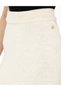 Ecru Loose Fit Knitwear Skirt 50296199 -Vr019 - 5