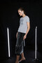Since Women's Regular Printed Rhinestone Round Neck Light Gray T-Shirt - 5