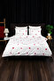 Royal Love Double Duvet Cover Set with Elastic Sheets - White - 2