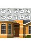 Door Number Adhesive Small Size 50 mm 5 cm Number 2 Digits Two Count Chrome Color Numbers 1 Piece - 3