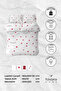 Royal Love Double Duvet Cover Set with Elastic Sheets - White - 8