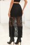 High Waist Skirt Lined Skirt Floral Pattern Full Lycra French Guipure Skirt Maxi Skirt Long Skirt Pencil Skirt - 5