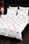 Royal Love Double Duvet Cover Set with Elastic Sheets - White - 7