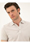 Light Gray Slim Fit Polo Neck Mercerized T-Shirt 50284769-Vr001 - 2