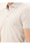 Light Gray Slim Fit Polo Neck Mercerized T-Shirt 50284769-Vr001 - 7