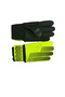 5 No 4 Lining Striped Soccer Ball Beather Gloves and Single Set of 3 - 7