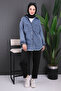 Blue Tasseled Denim Jacket - 3