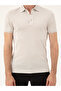 Light Gray Slim Fit Polo Neck Mercerized T-Shirt 50284769-Vr001 - 6