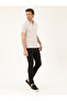 Light Gray Slim Fit Polo Neck Mercerized T-Shirt 50284769-Vr001 - 4