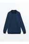Peak New Season Polo Neck Long Sleeve Men's Sweatshirt - 5
