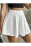 A-Line Skirt with Shorts Skirt Shorts Elastic Waist Skirt Flight Skirt Sports Skirt Full Lycra Skirt - 5