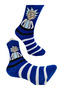 Rick Blue Patterned Unisex Special Series Happy Colorful Combed Cotton Socks - 5