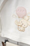 طقم بادي سوت خروج من المستشفى للمواليد الجدد ، 10 قطع داخل علبة، بنقشة بالونات - 2