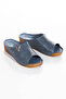 Inside Out Genuine Leather Orthopedic Wedge Sole Women's Slippers - 5