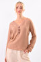 Laced Collar Buttoned Front Blouse - 4