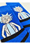 Rick Blue Patterned Unisex Special Series Happy Colorful Combed Cotton Socks - 2