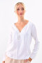 Laced Collar Buttoned Front Blouse - 4
