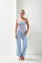 Zero Sleeve Thick Strap Blouse - 2