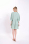 V-Neck Balloon Sleeve Wide Cut Dress - 3