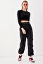 Parachute Fabric Trousers with Elastic Detail