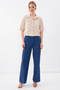Short Sleeve Crop Shirt with Pocket Detail - 2