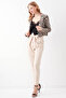 High Waist Belt Detailed Trousers - 5