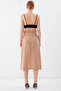 Belted Skirt with Frilly Waist - 5