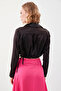 Crop Satin Blouse with Waist Detail - 5