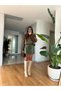 Trapezoidal Mini Skirt Khaki Green - 2