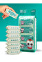 Green Mini Wet Wipes with Cat - Pack of 8