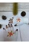 White Handmade Orange Floral Embroidered Pearls Cut Fingers Gloves - Fingerless Gloves Gift - 4