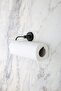 Paper Roll Towel Holder, Napkin Holder Bathroom Hanger - Matte Black