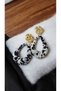 Oval Leopard Dangle Earrings Stylish Design Gift Earrings Sweetheart Earrings - 2