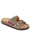 Toledo Anatomical Sole Stoned Bead Detailed Tan Women's Slippers Daily Sea Beach Slippers - 5