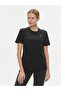 Short Sleeve Black T-shirt with Logo Detail