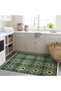 Crescent Collection Green Beige Traditional Patterned Woven Base Modern Decorative Carpet Hilal09 - 3