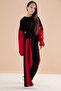 Black Girls' 2-Piece Set with Striped Sides 20100 - 7